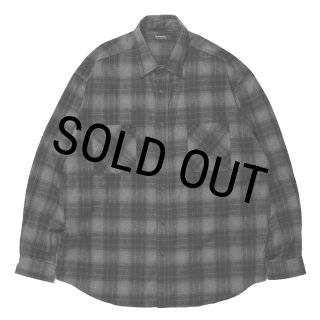 ROTTWEILER/R9 NEL CHECK SHIRT（BLACK）［ネルチェックシャツ-24秋冬