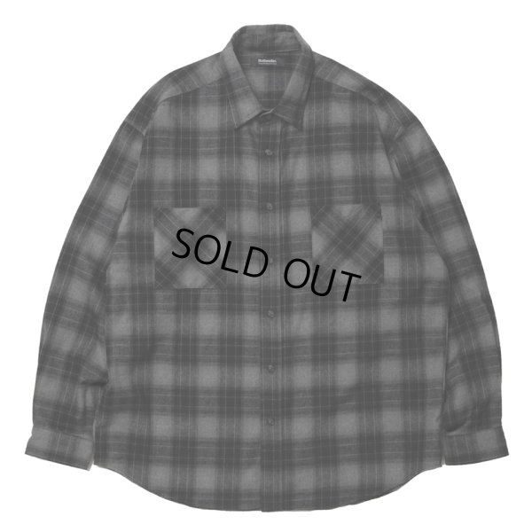 画像1: ROTTWEILER/R9 NEL CHECK SHIRT（BLACK）［ネルチェックシャツ-24秋冬］