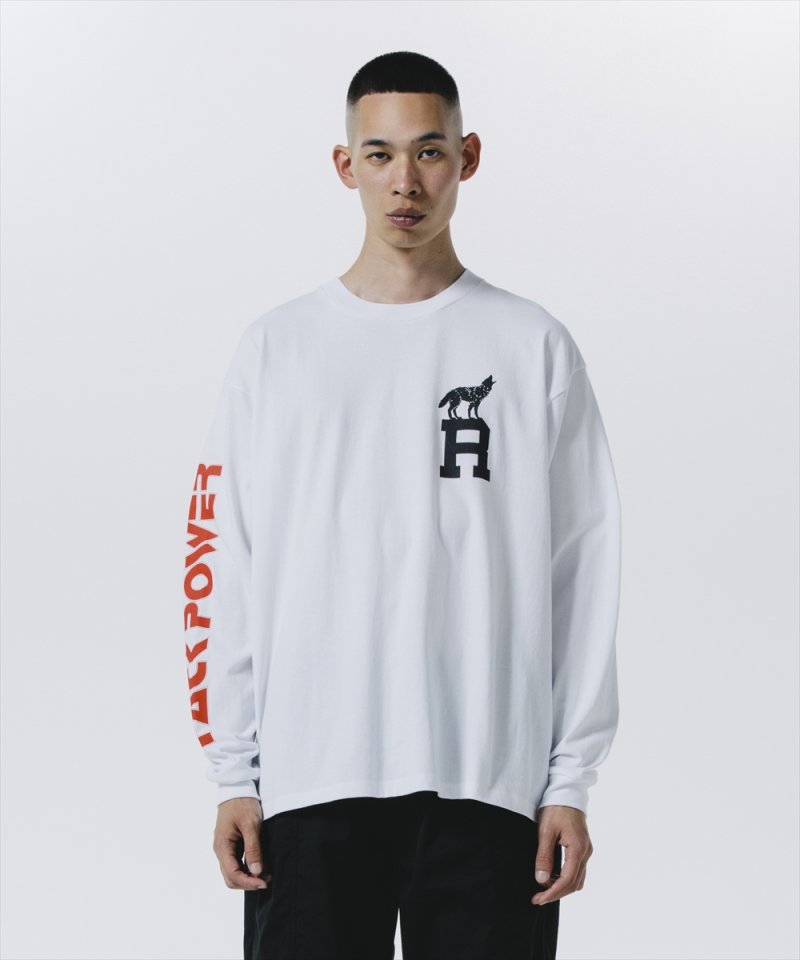 画像2: ROTTWEILER/DOG LOGO LS TEE（WHITE）［プリント長袖T-24秋冬］