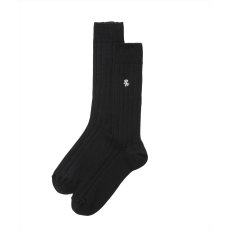 画像1: 【30%OFF】ROTTWEILER/R9 PURPLES SOX（BLACK）［ソックス-24秋冬］ (1)