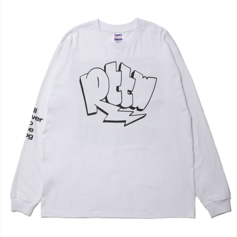 画像1: 【30%OFF】ROTTWEILER/GRAFFITI LS TEE（WHITE）［プリント長袖T-24秋冬］