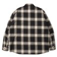 画像2: 【30%OFF】ROTTWEILER/R9 OMBRE OPENCOLLAR SHIRT（BLACK）［オンブレオープンカラーシャツ-24秋冬］ (2)