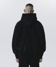 画像6: 【30%OFF】ROTTWEILER/RW PAINTED PARKA（BLACK）［ペイント加工パーカー-24秋冬］