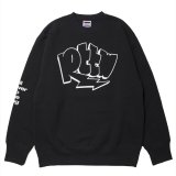 【30%OFF】ROTTWEILER/GRAFFITI SWEATER（CHARCOAL）［クルーネックスウェット-24秋冬］