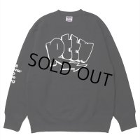 【30%OFF】ROTTWEILER/GRAFFITI SWEATER（CHARCOAL）［クルーネックスウェット-24秋冬］
