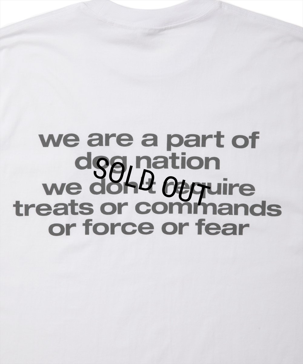 画像5: 【30%OFF】ROTTWEILER/DOG LOGO TEE（WHITE）［プリントT-24秋冬］ (5)