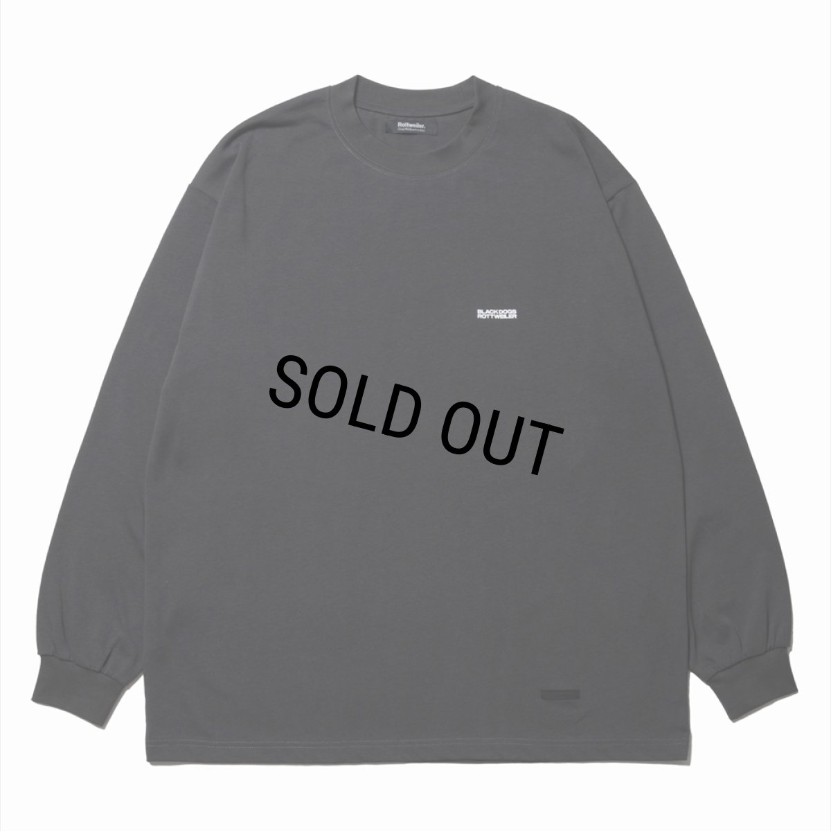画像1: 【30%OFF】ROTTWEILER/R9 LS TEE（CHARCOAL）［オリジナル長袖T-24秋冬］ (1)