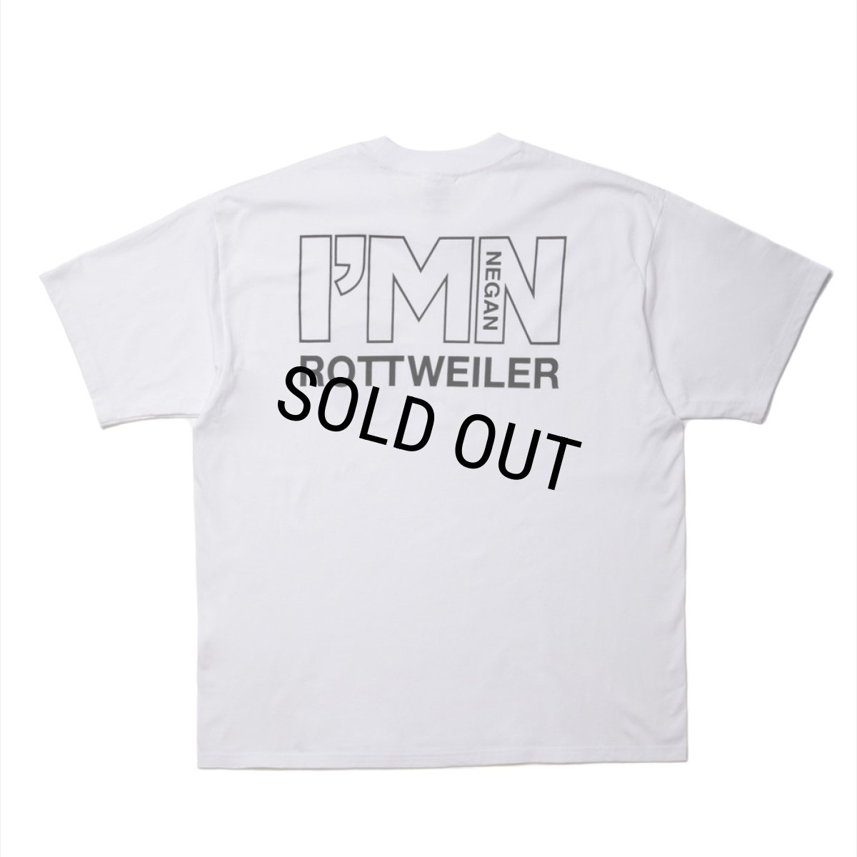 画像2: 【30%OFF】ROTTWEILER/WALKING DOG TEE（WHITE）［プリントT-24秋冬］ (2)