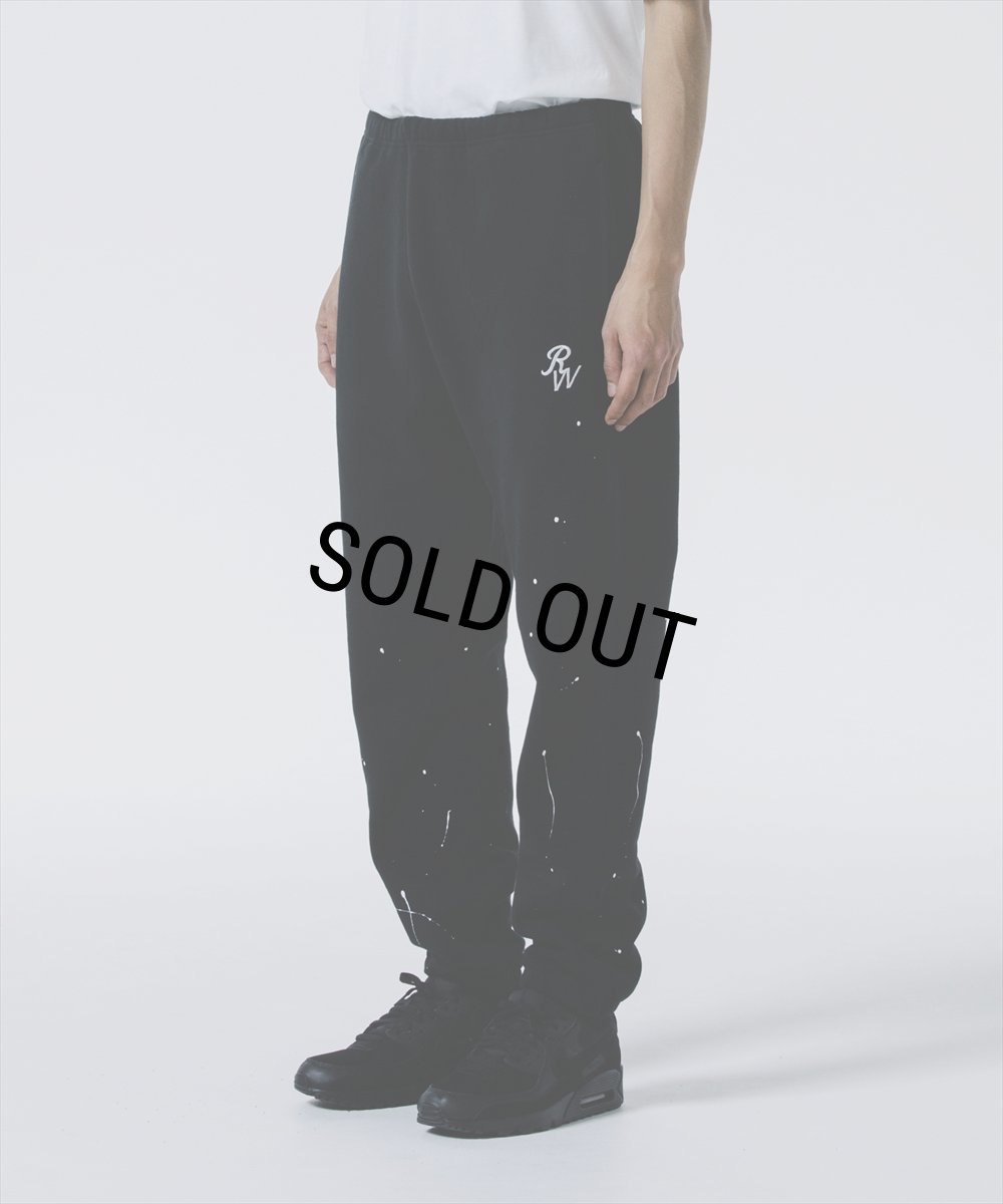 画像5: 【30%OFF】ROTTWEILER/RW PAINTED SWEAT PANTS（BLACK）［ペイント加工スウェットパンツ-24秋冬］ (5)