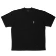 画像1: 【30%OFF】ROTTWEILER/R9 CROSS TEE（BLACK）［オリジナルT-24秋冬］ (1)