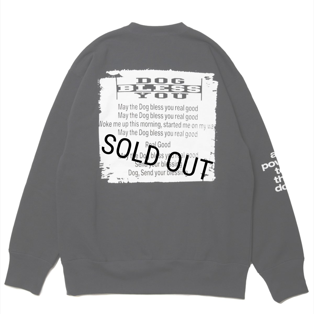 画像2: 【30%OFF】ROTTWEILER/GRAFFITI SWEATER（CHARCOAL）［クルーネックスウェット-24秋冬］ (2)