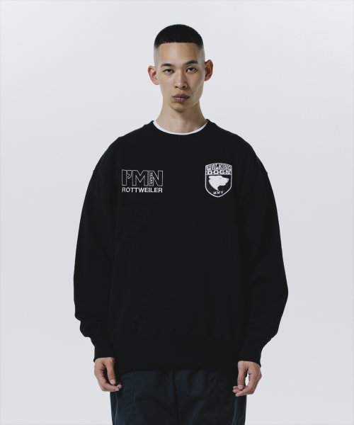 他の写真3: 【30%OFF】ROTTWEILER/WALKING DOG SWEATER（BLACK）［クルーネックスウェット-24秋冬］