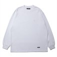 画像1: 【30%OFF】ROTTWEILER/R9 CROSS LS TEE（WHITE）［オリジナル長袖T-24秋冬］ (1)
