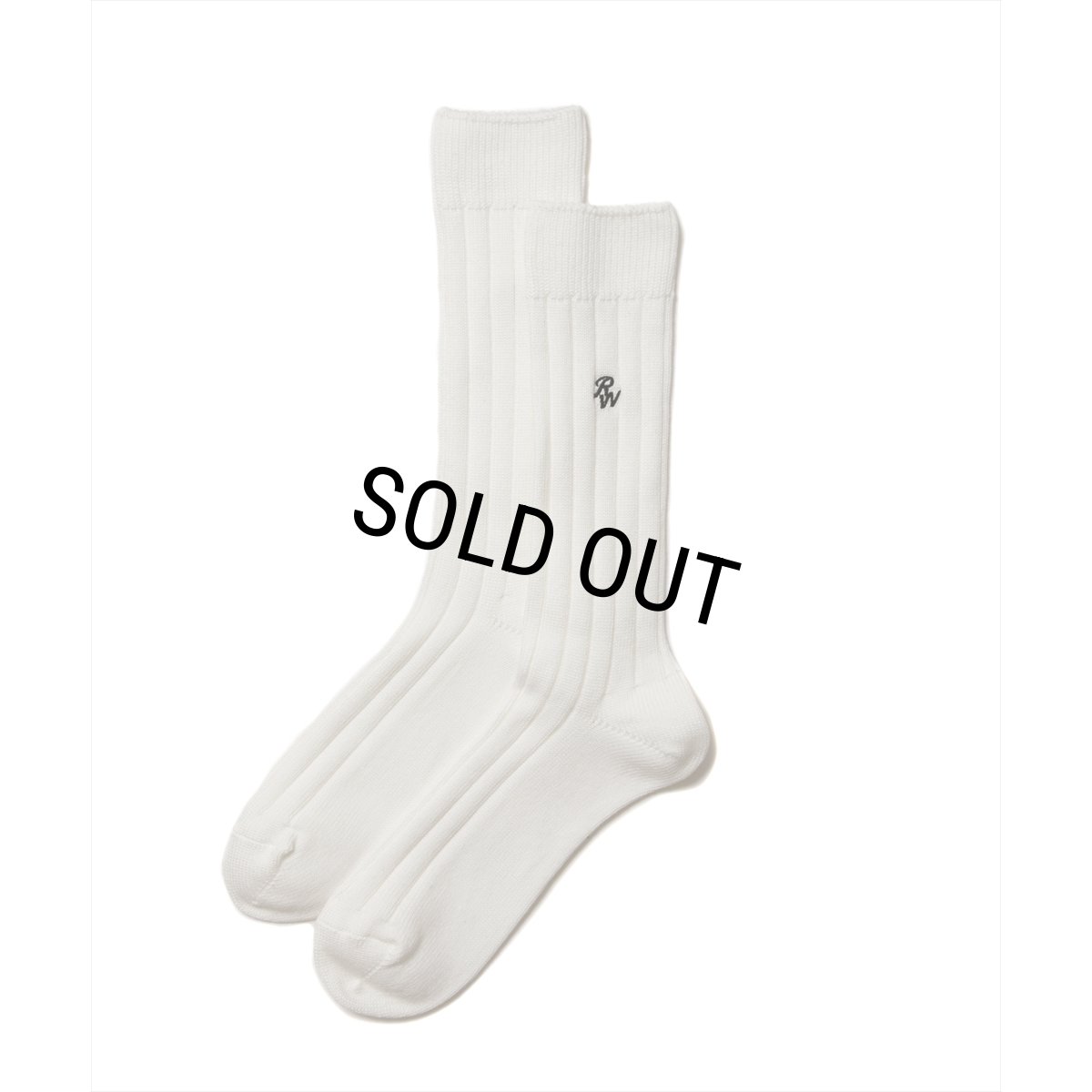 画像1: 【30%OFF】ROTTWEILER/R9 PURPLES SOX（WHITE）［ソックス-24秋冬］ (1)