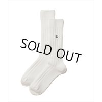 【30%OFF】ROTTWEILER/R9 PURPLES SOX（WHITE）［ソックス-24秋冬］