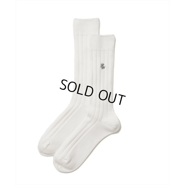 画像1: 【30%OFF】ROTTWEILER/R9 PURPLES SOX（WHITE）［ソックス-24秋冬］