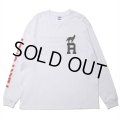 ROTTWEILER/DOG LOGO LS TEE（WHITE）［プリント長袖T-24秋冬］