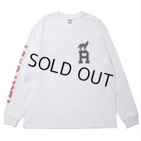 ROTTWEILER/DOG LOGO LS TEE（WHITE）［プリント長袖T-24秋冬］