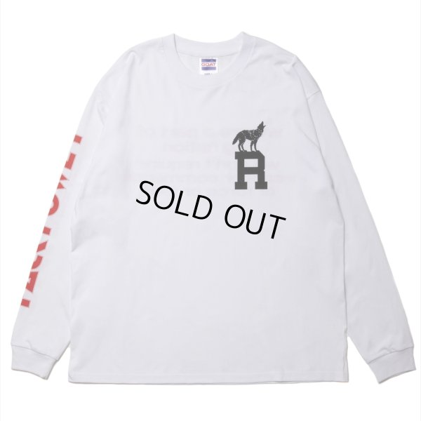 画像1: ROTTWEILER/DOG LOGO LS TEE（WHITE）［プリント長袖T-24秋冬］