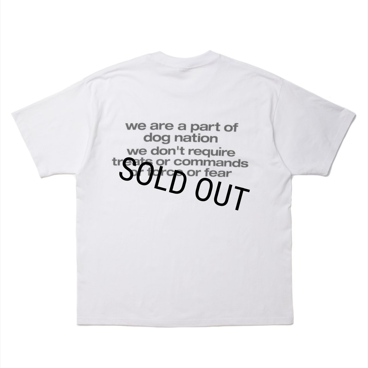 画像2: 【30%OFF】ROTTWEILER/DOG LOGO TEE（WHITE）［プリントT-24秋冬］ (2)