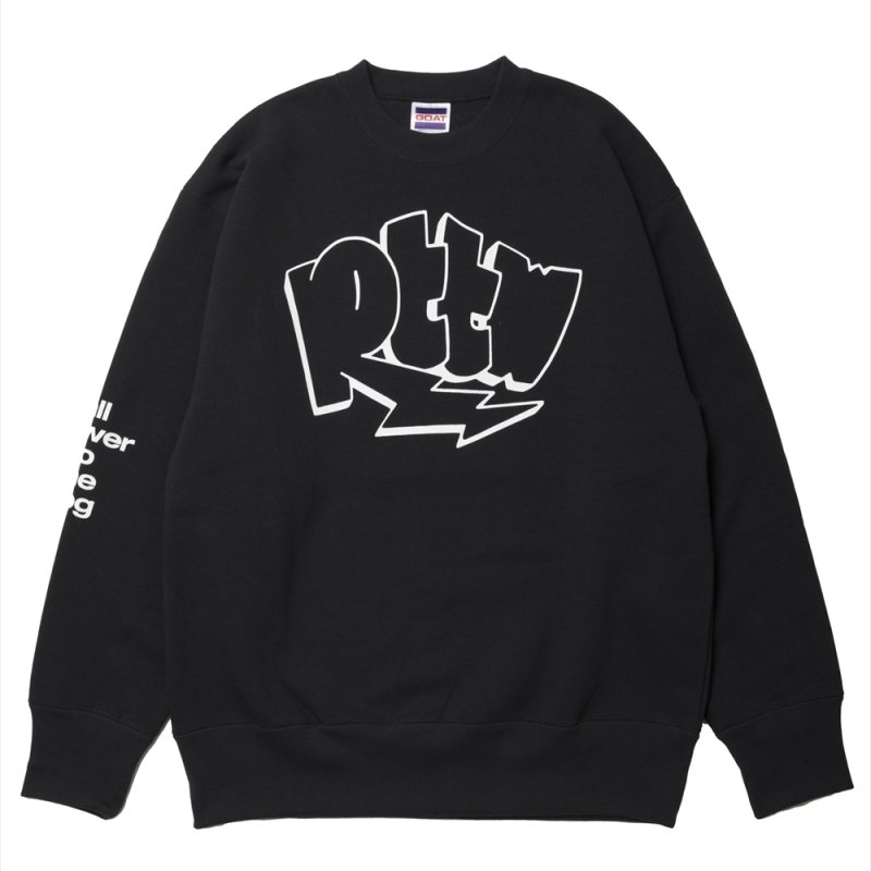 画像1: 【30%OFF】ROTTWEILER/GRAFFITI SWEATER（CHARCOAL）［クルーネックスウェット-24秋冬］
