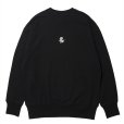 画像2: ROTTWEILER/RTTW SWEATER（BLACK）［クルーネックスウェット-24秋冬］ (2)