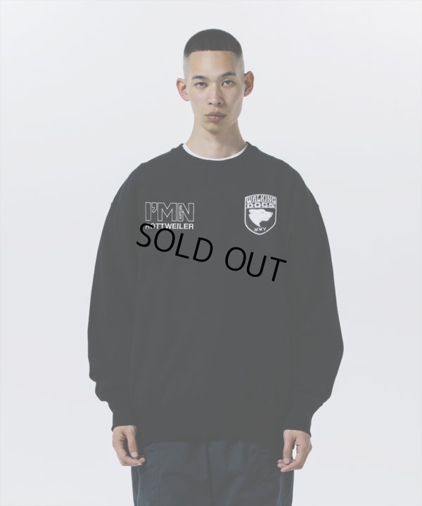 画像5: 【30%OFF】ROTTWEILER/WALKING DOG SWEATER（BLACK）［クルーネックスウェット-24秋冬］