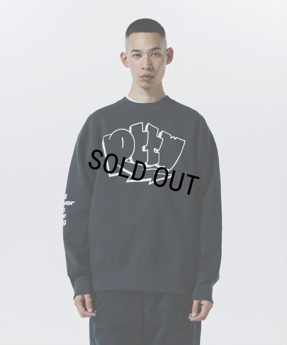 画像7: 【30%OFF】ROTTWEILER/GRAFFITI SWEATER（CHARCOAL）［クルーネックスウェット-24秋冬］ (7)