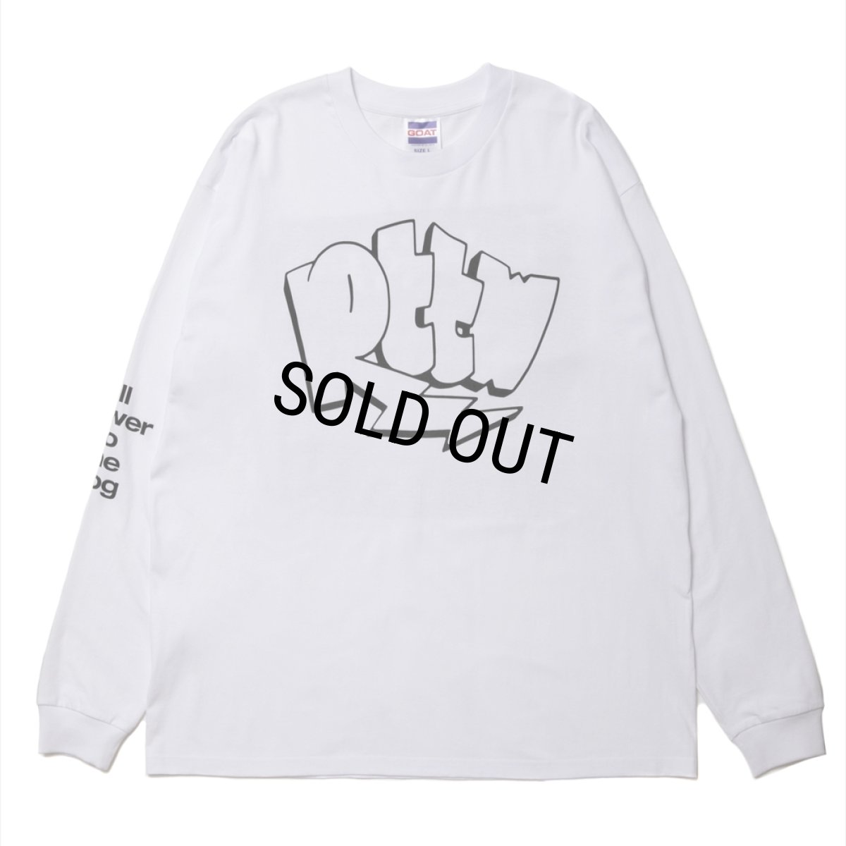 画像1: 【30%OFF】ROTTWEILER/GRAFFITI LS TEE（WHITE）［プリント長袖T-24秋冬］ (1)