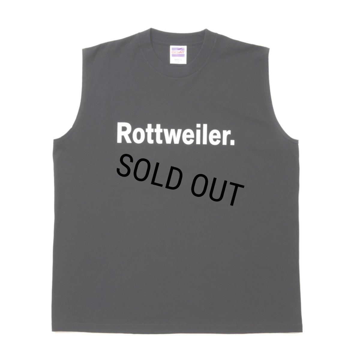 画像1: ROTTWEILER/CLASSIC NO SLEEVE TEE（BLACK）［ノースリーブT-24春夏］ (1)