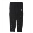 画像1: 【30%OFF】ROTTWEILER/RW PAINTED SWEAT PANTS（BLACK）［ペイント加工スウェットパンツ-24秋冬］ (1)