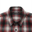画像3: 【30%OFF】ROTTWEILER/R9 NEL CHECK SHIRT（RED）［ネルチェックシャツ-24秋冬］ (3)