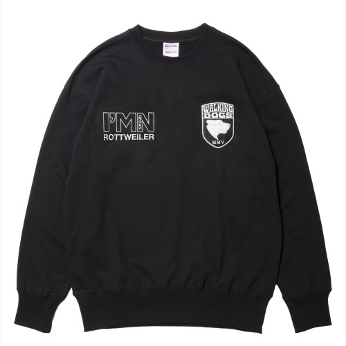 他の写真1: 【30%OFF】ROTTWEILER/WALKING DOG SWEATER（BLACK）［クルーネックスウェット-24秋冬］