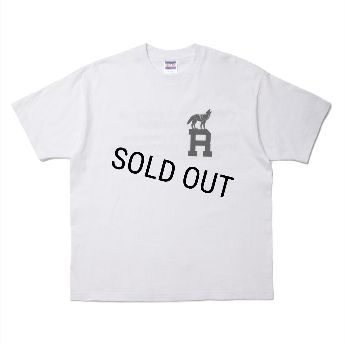 画像1: 【30%OFF】ROTTWEILER/DOG LOGO TEE（WHITE）［プリントT-24秋冬］ (1)