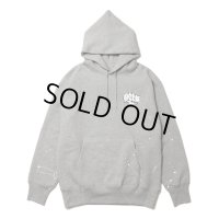 【30%OFF】ROTTWEILER/RW PAINTED PARKA（GRAY）［ペイント加工パーカー-24秋冬］