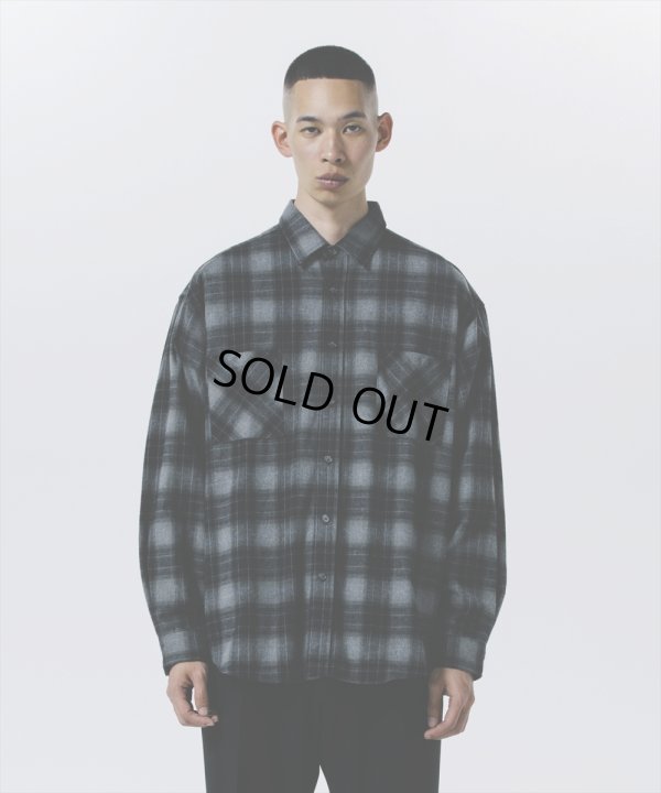 画像4: ROTTWEILER/R9 NEL CHECK SHIRT（BLACK）［ネルチェックシャツ-24秋冬］