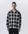 画像4: 【30%OFF】ROTTWEILER/R9 OMBRE OPENCOLLAR SHIRT（BLACK）［オンブレオープンカラーシャツ-24秋冬］ (4)