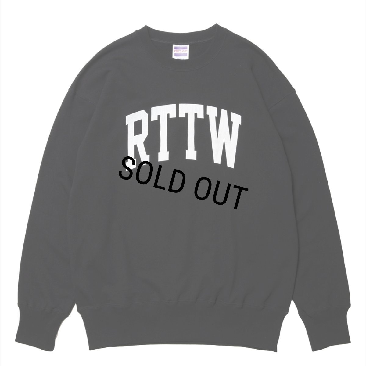 画像1: ROTTWEILER/RTTW SWEATER（BLACK）［クルーネックスウェット-24秋冬］ (1)