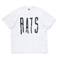 【40%OFF】RATS/BLOKEN TEE（WHITE）［プリントT-24春夏］