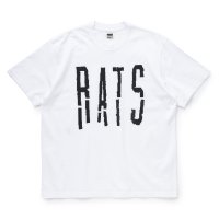 【30%OFF】RATS/BLOKEN TEE（WHITE）［プリントT-24春夏］