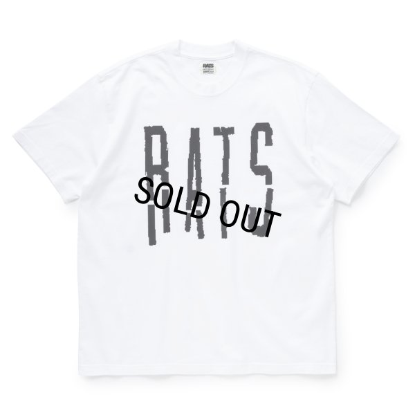 画像1: 【40%OFF】RATS/BLOKEN TEE（WHITE）［プリントT-24春夏］