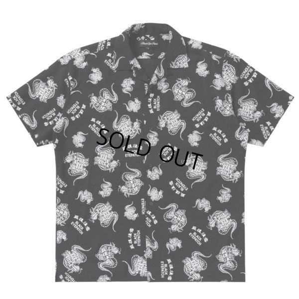 画像1: BlackEyePatch/HWC DRAGON PATTERNED S/S SHIRT（BLACK）