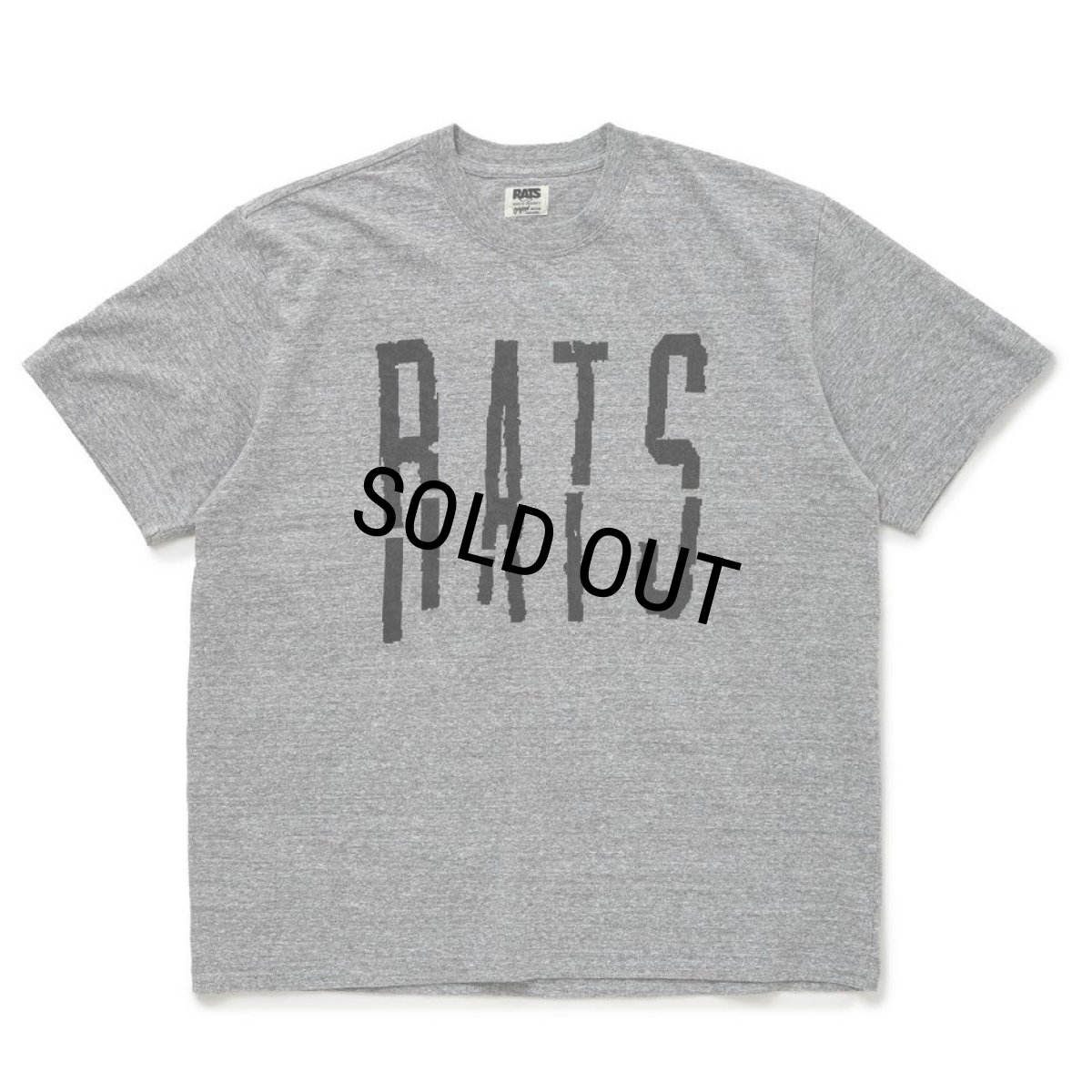 画像1: RATS/BLOKEN TEE（HEATHER GRAY）［プリントT-24春夏］ (1)