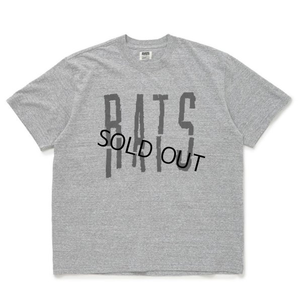 画像1: RATS/BLOKEN TEE（HEATHER GRAY）［プリントT-24春夏］