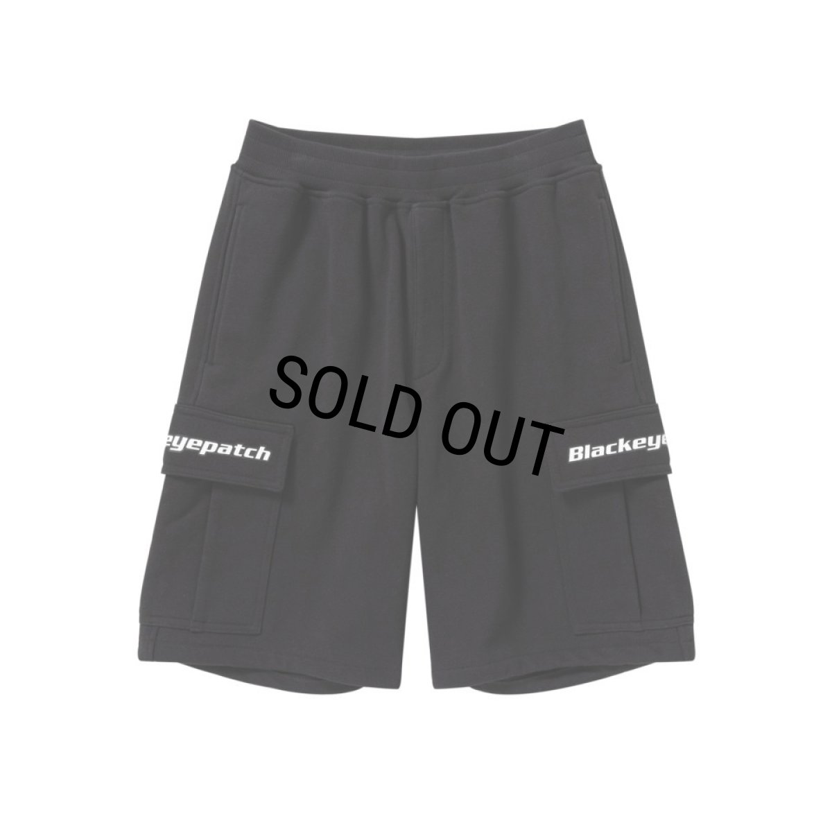 画像1: BlackEyePatch/TACTICAL LOGO CARGO SWEAT SHORTS（BLACK） (1)
