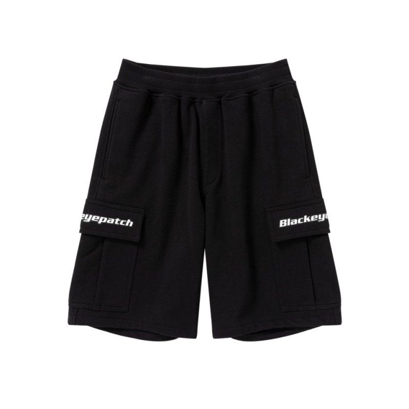画像1: BlackEyePatch/TACTICAL LOGO CARGO SWEAT SHORTS（BLACK）