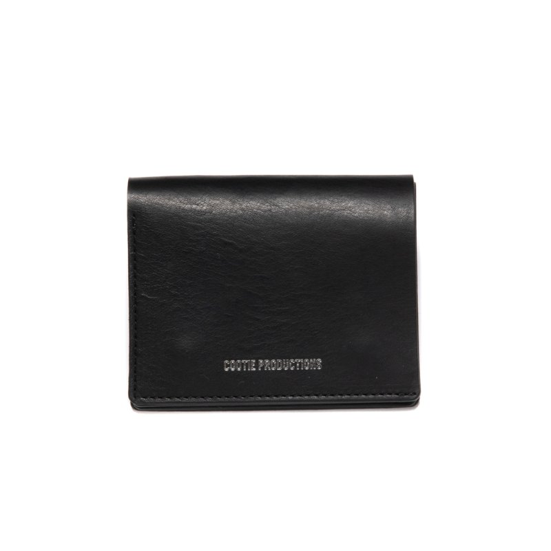 画像1: COOTIE PRODUCTIONS/Leather Compact Purse（Black）［レザーウォレット-24春夏］