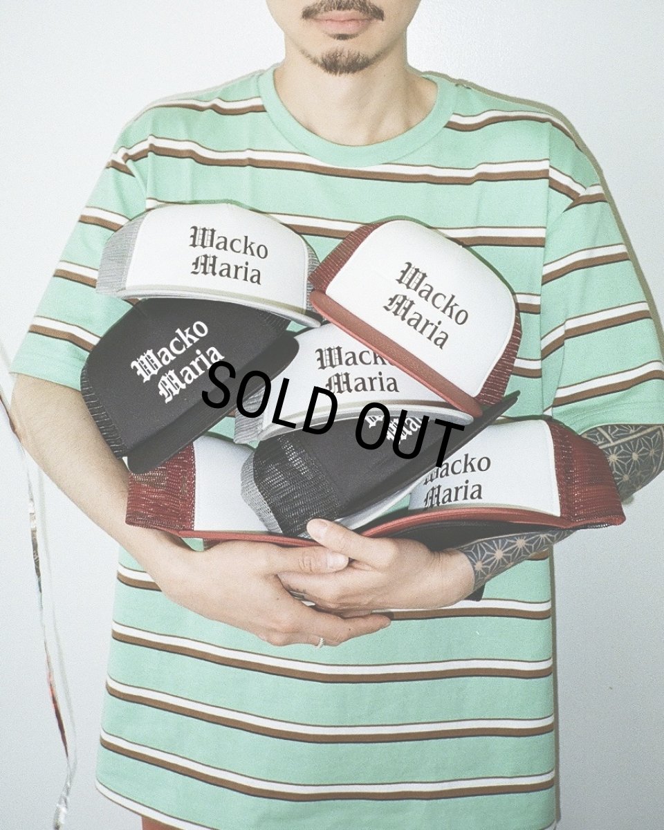 画像3: WACKO MARIA/MESH CAP（BURGUNDY/WHITE）［メッシュキャップ-24春夏］ (3)