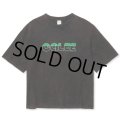 【30%OFF】CALEE/CALEE LOGO POWDER BLEACH DROP SHOULDER S/S TEE（USED BLACK）［パウダーブリーチT-24春夏］