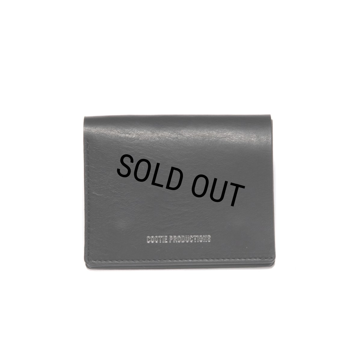 画像1: COOTIE PRODUCTIONS/Leather Compact Purse（Black）［レザーウォレット-24春夏］ (1)